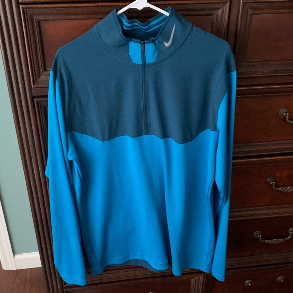 Nike Two-Tone Blue Half-Zip Top